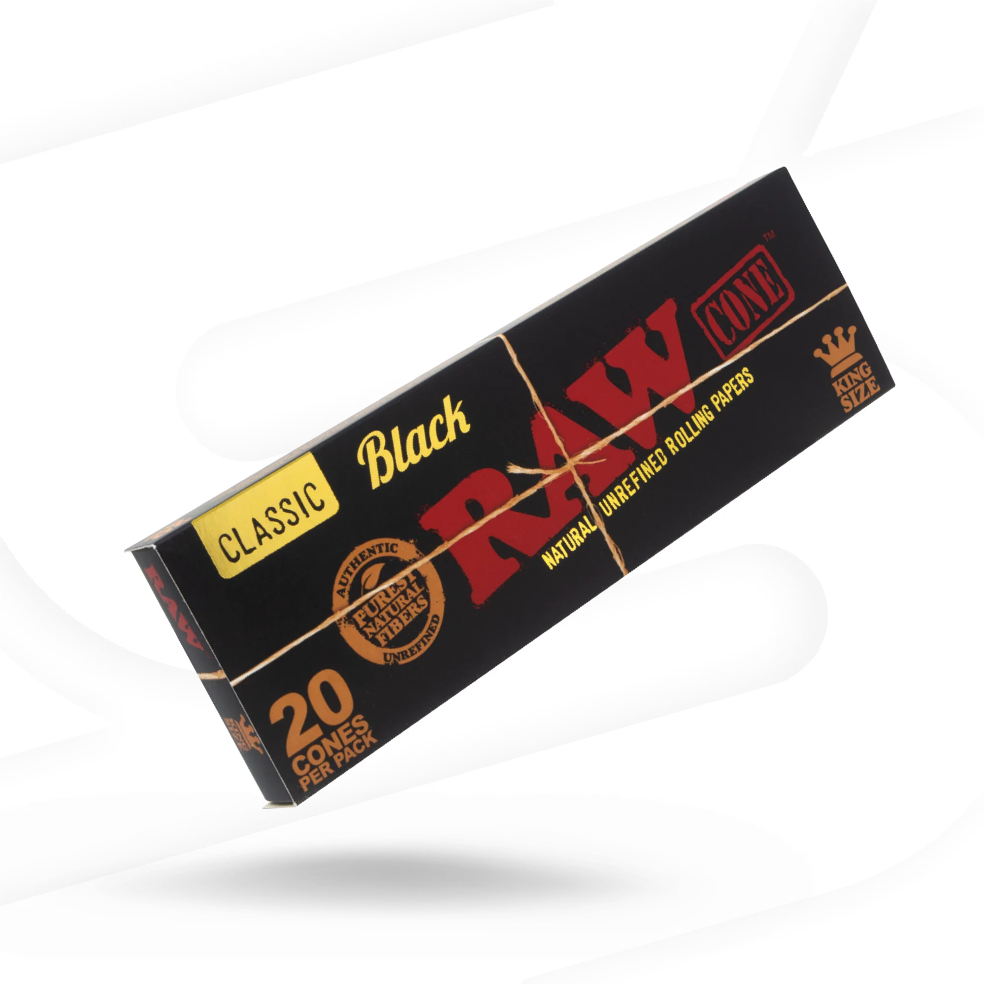 RAW Black 1¼ Size Classic Cone - 20ct. 7418 - image 1